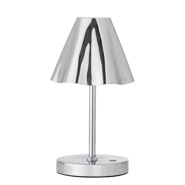 LED stolová lampa v striebornej farbe s kovovým tienidlom (výška 28 cm) Lianna – Bloomingville