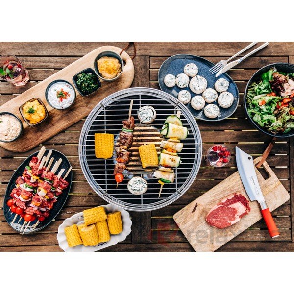 Prenosný gril na drevené uhlie ø 35 cm Classic – LotusGrill-image-1