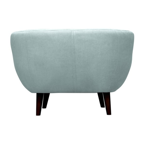 Modrozelené kreslo Mazzini Sofas Toscane, čierne nohy-image-2