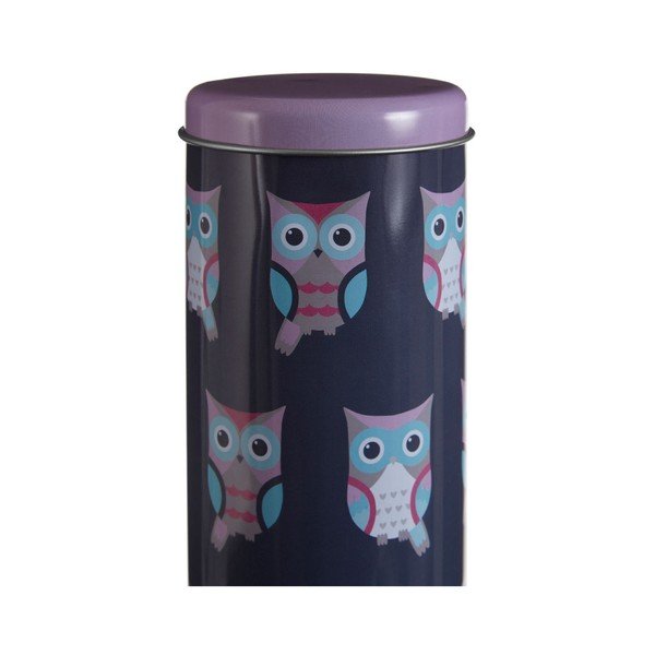Valcovitá cínová dóza Premier Housewares Happy Owls, Ø 8 × 18 cm-image-3