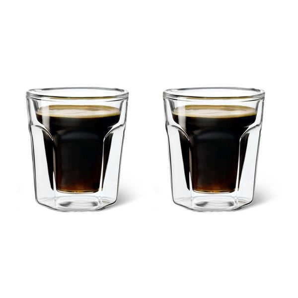 Set 2 dvojstenných pohárov Bredemeijer Espresso, 100 ml