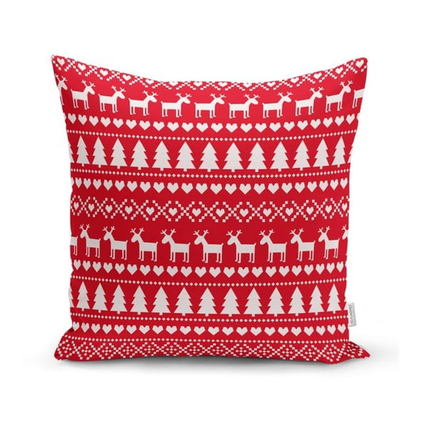 Súprava 4 vianočných obliečok na vankúš a behúň na stôl Minimalist Cushion Covers Christmas-image-1