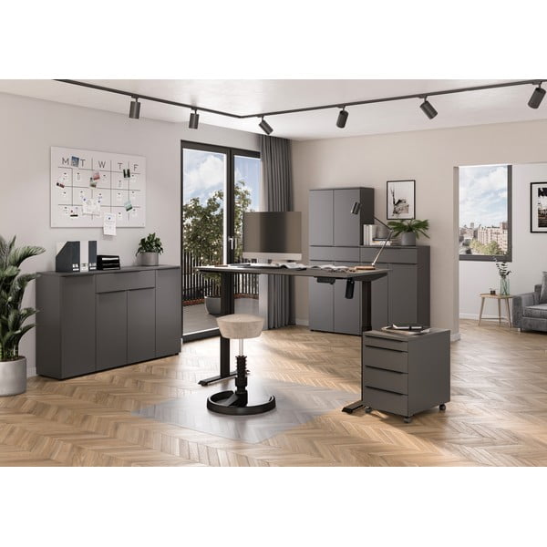 Pracovný stôl s elektricky nastaviteľnou výškou 80x160 cm Boras – Germania-image-1