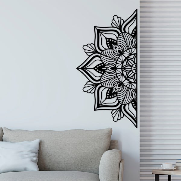 Kovová nástenná dekorácia 118x59 cm Mandala – Wallity-image-2