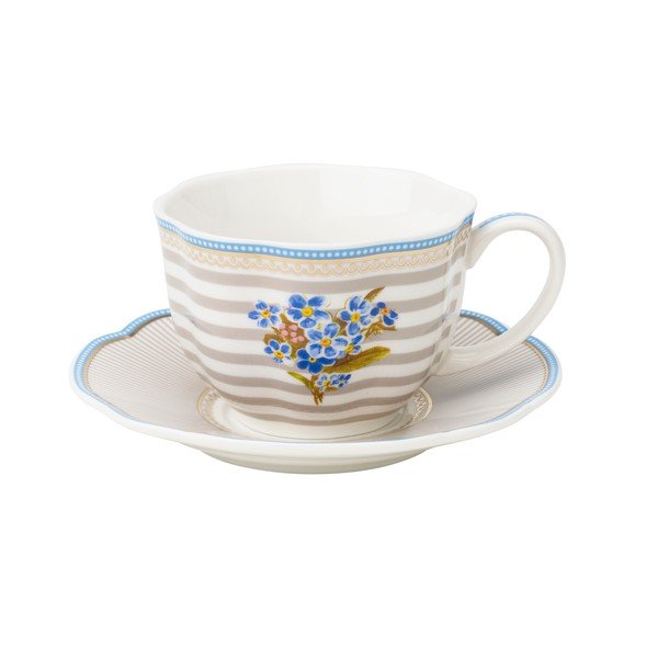 Porcelánová šálka s tanierikom Beach od Lisbeth Dahl, 2 ks-image-1