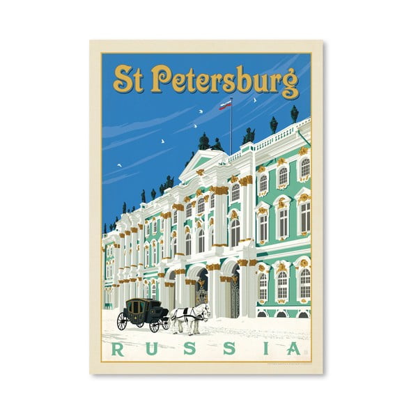 Plagát Americanflat St. Petersburg, 42 x 30 cm