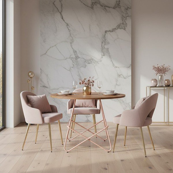 Okrúhly jedálenský stôl z brestového dreva ø 80 cm District – Premier Housewares-image-3