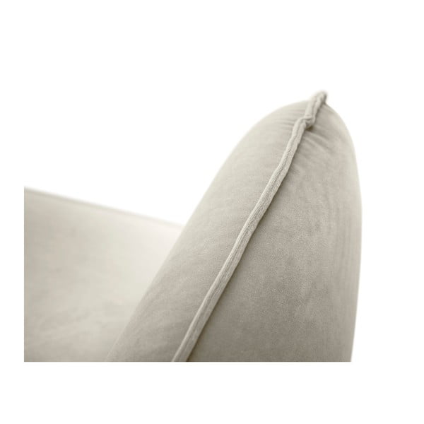Béžové zamatové kreslo Cosmopolitan Design Vienna-image-2