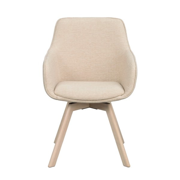 Béžové čalúnené jedálenské kreslá v súprave 2 ks Alison – Rowico-image-2