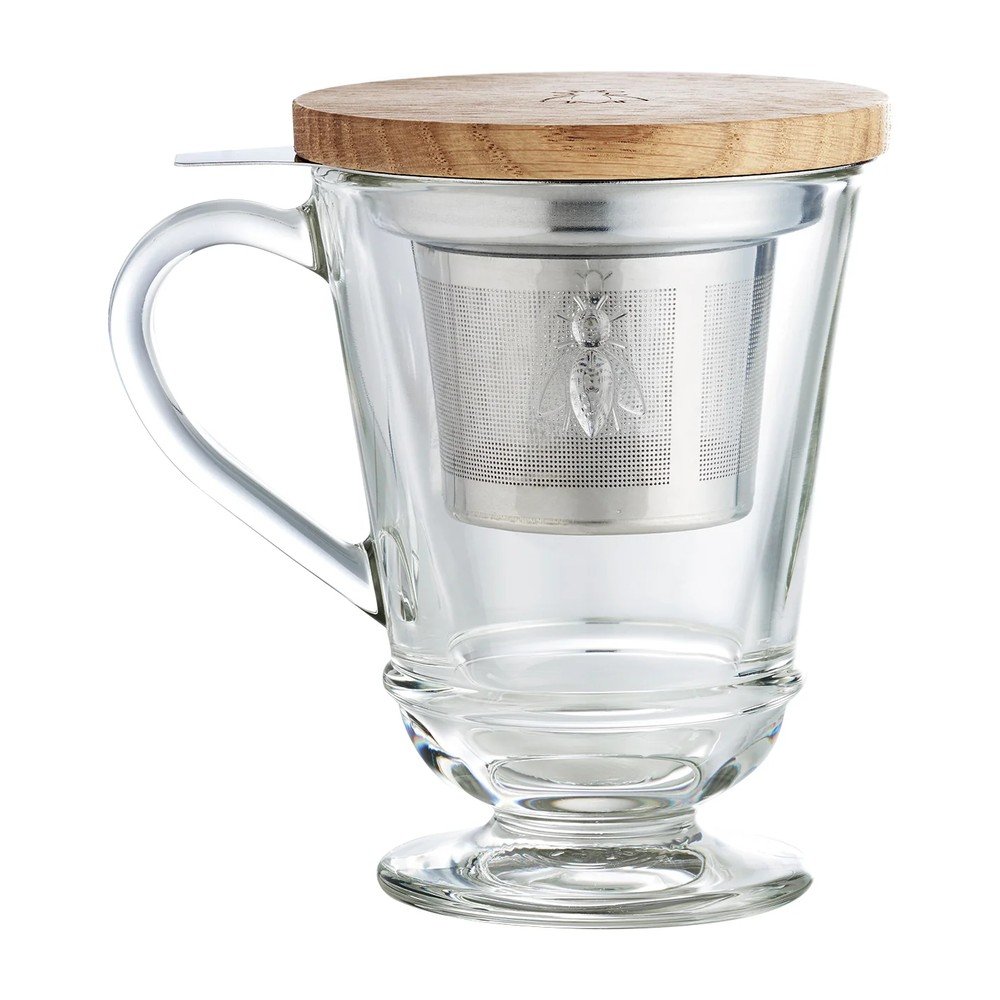 E-shop Sklenený hrnček so sitkom 270 ml Abeille – La Rochére