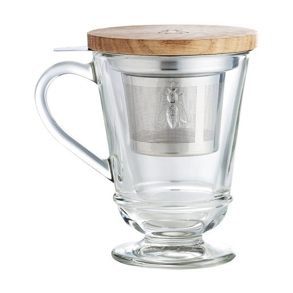 Sklenený hrnček so sitkom 270 ml Abeille – La Rochére