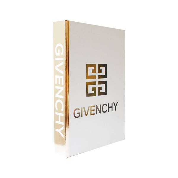 Dekoratívna škatuľka v tvare knihy Piacenza Art Givenchy Blanc