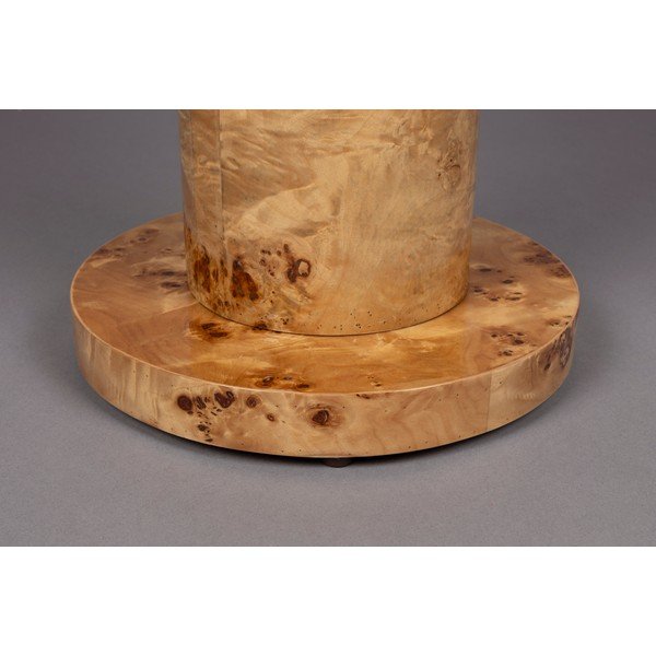 Okrúhly odkladací stolík v dekore orecha ø 46 cm Quinn – Dutchbone-image-2