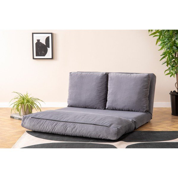 Sivá rozkladacia pohovka 120 cm Taida – Balcab Home-image-1
