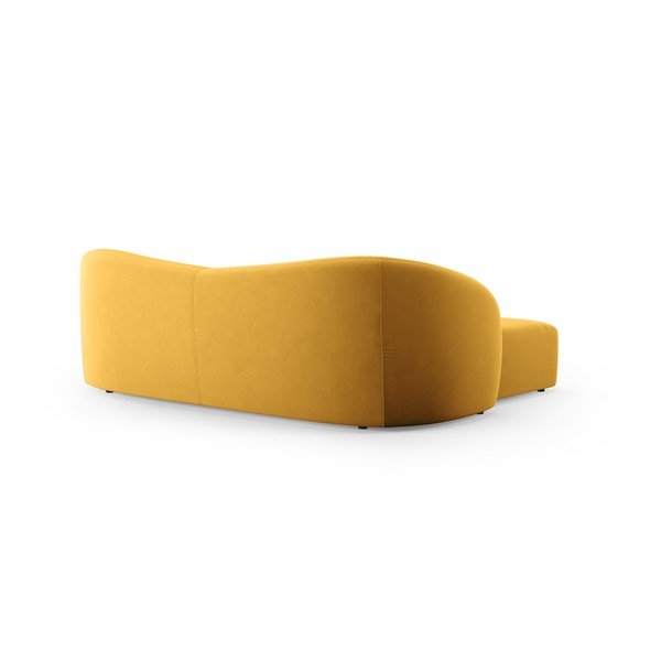 Zamatová pohovka v horčicovej farbe 237 cm Santi – Interieurs 86-image-3