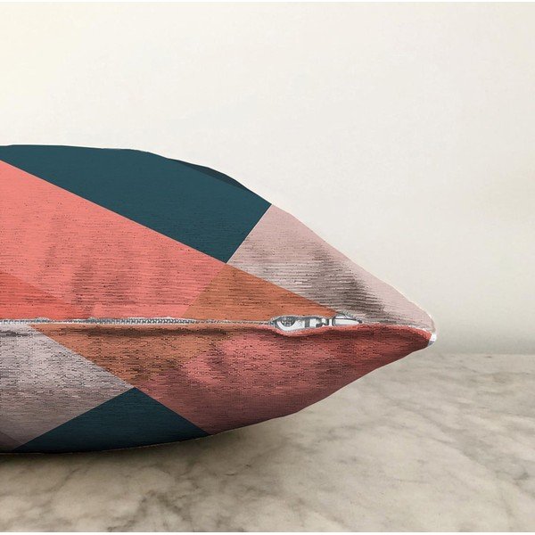 Obliečka na vankúš s prímesou bavlny Minimalist Cushion Covers Triangles, 55 x 55 cm-image-1