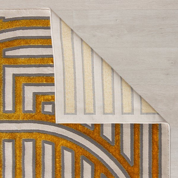 Koberec v zlatej farbe 170x116 cm Eris Gatsby - Flair Rugs-image-4