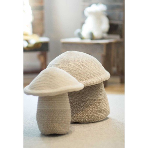 Béžový látkový detský kôš na hračky ø 33x38 cm Mama Mushroom – Lorena Canals-image-4