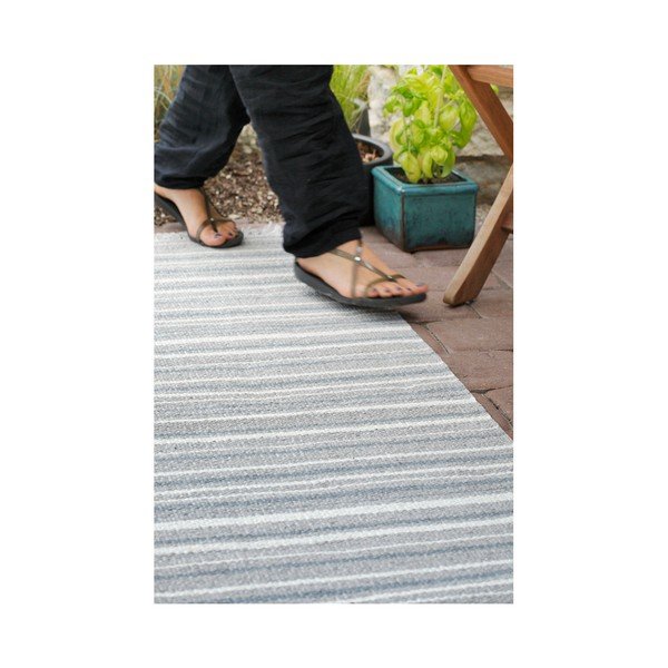 Sivo-biely behúň vhodný do exteriéru Narma Hullo, 70 × 300 cm-image-4