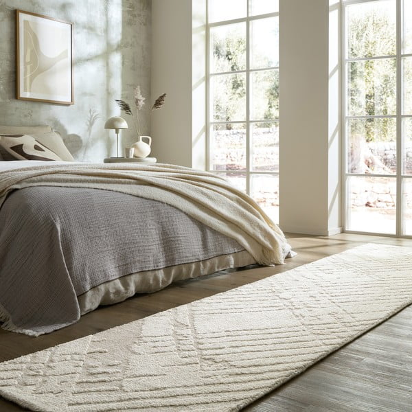 Krémový behúň 80x300 cm Remy – Flair Rugs-image-1