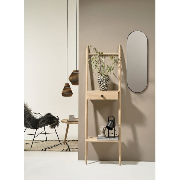 Regál z dubového dreva v prírodnej farbe 30x170 cm Ebern – Villa Collection-image-2