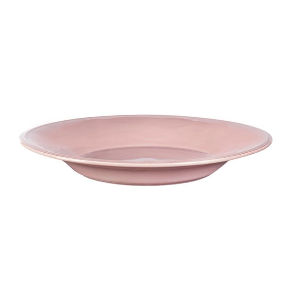 Ružový kameninový hlboký tanier Côté Table Constance, ⌀ 27 cm