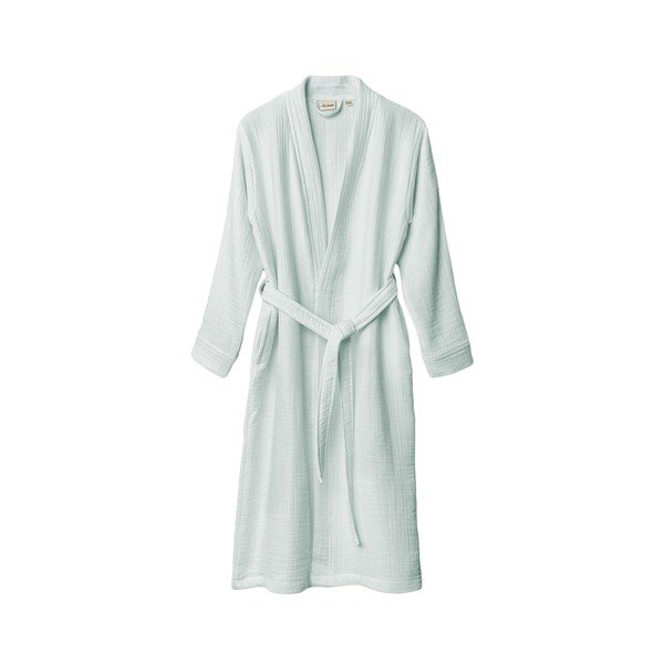 Mušelínový župan v mentolovej farbe veľkosť L/XL Kimono – Foutastic