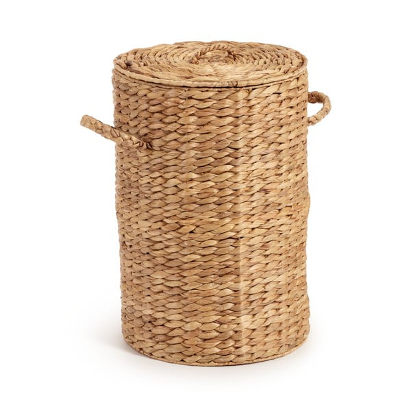 Kôš na bielizeň z vodného hyacintu v prírodnej farbe Yessira – Kave Home