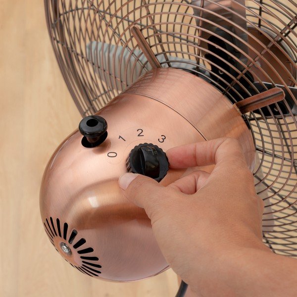 Nastaviteľný ventilátor v medenej farbe InnovaGoods Retro-image-2