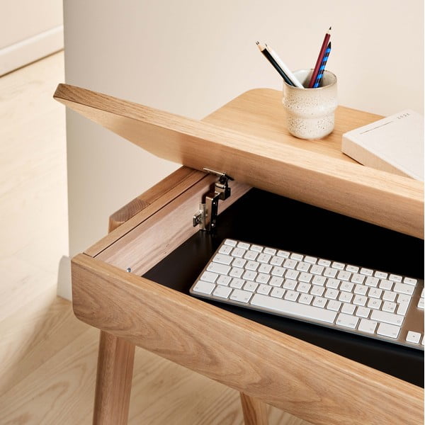 Pracovný stôl s doskou z dubového dreva 110x55.5 cm Home - Hammel Furniture-image-4