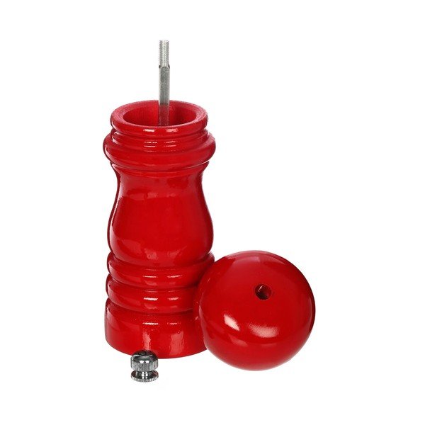 Sada 2 drevených mlynčekov na korenie a soľ v červenej farbe Premier Housewares-image-3