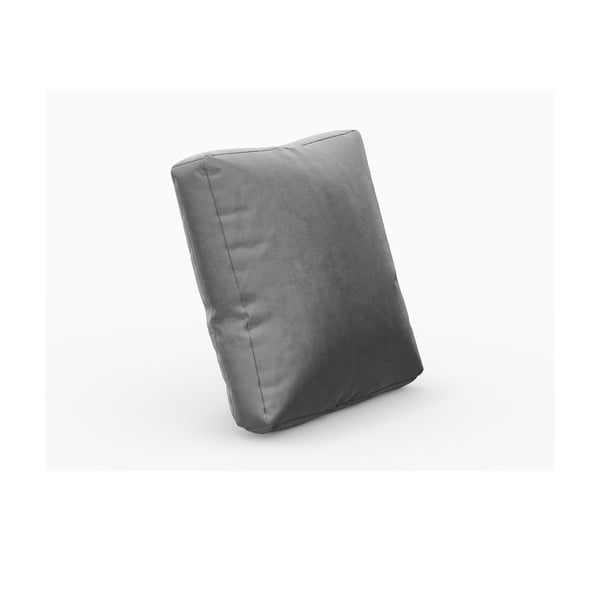 Sivý zamatový vankúš k modulárnej pohovke Rome Velvet - Cosmopolitan Design-image-1