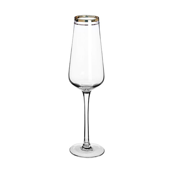 Sada 4 pohárov na šampanské z ručne fúkaného skla Premier Housewares Charleston, 2,7 dl