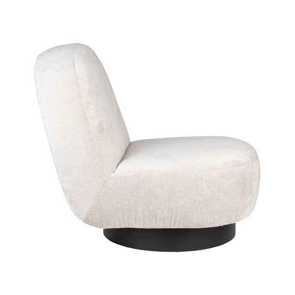 Krémové zamatové kreslo Eden – Zuiver-image-3