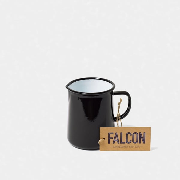 Čierny smaltovaný džbán Falcon Enamelware OnePint, 586 ml