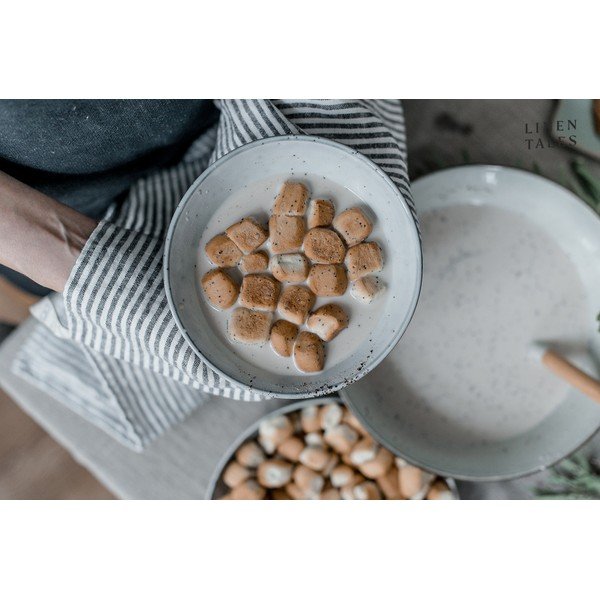 Ľanová utierka 45x65 cm Thin Black Stripes – Linen Tales-image-3