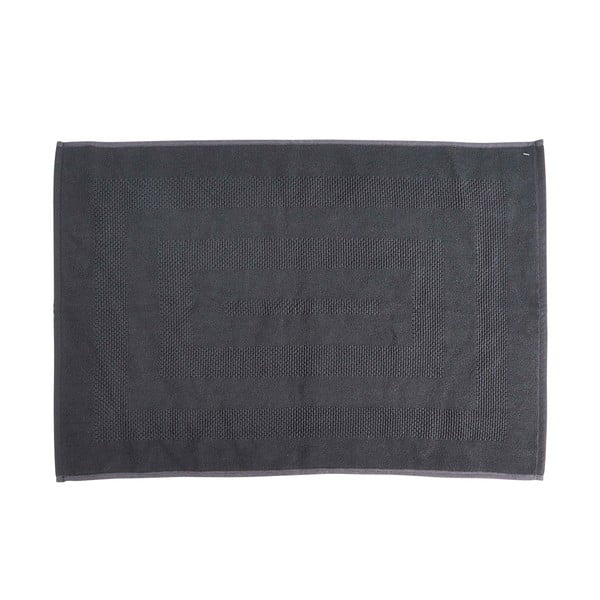 Čierna bavlnená kúpeľňová predložka Bahne & CO, 70 x 50 cm