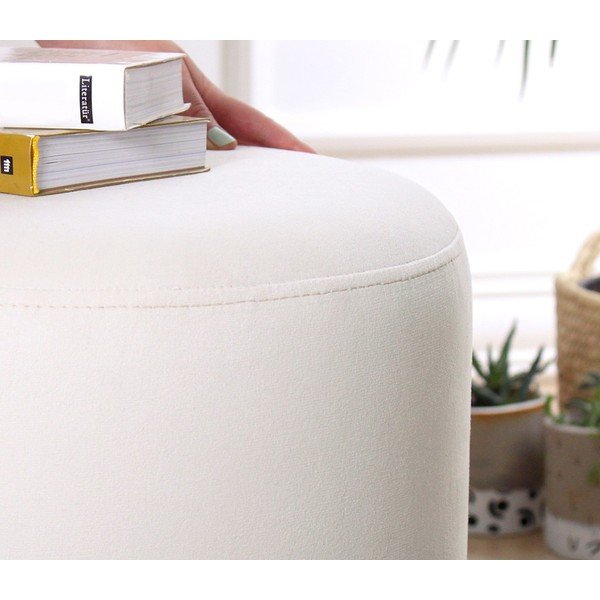 Biely taburet Ropp – Artie-image-2