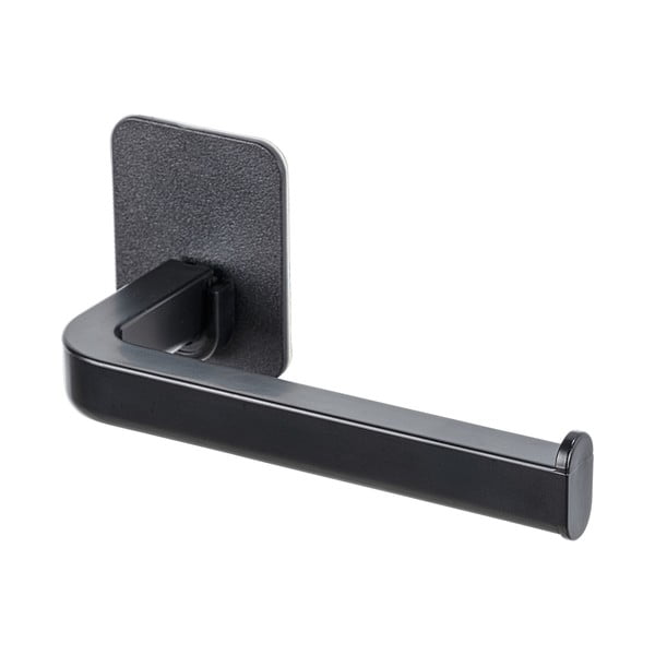 Čierny plastový držiak na toaletný papier bez vŕtania Parma – Allstar-image-4