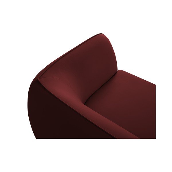 Červená zamatová pohovka 190 cm Lando – Micadoni Home-image-4