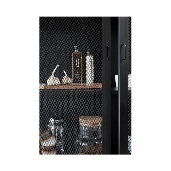 Čierna vitrína Hübsch Enok, dĺžka 100 cm-image-2