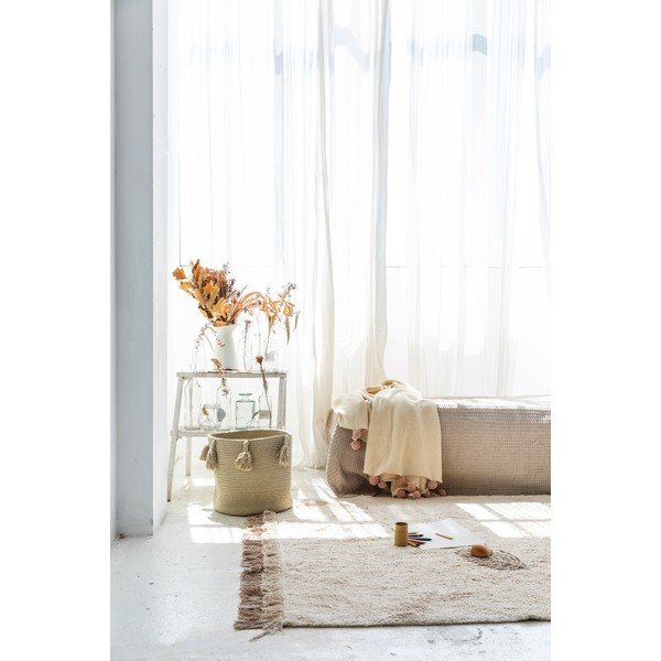 Krémový prateľný ručne tkaný bavlnený detský koberec 170x240 cm Pine Forest – Lorena Canals-image-3