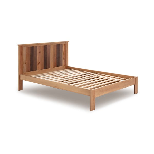 Dvojlôžková posteľ s roštom v prírodnej farbe 140x190 cm Maude – Marckeric-image-2