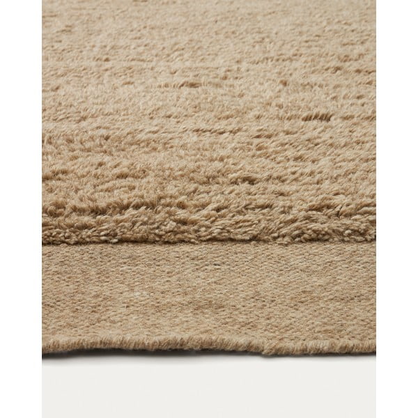 Béžový vlnený koberec 160x230 cm Marely – Kave Home-image-1