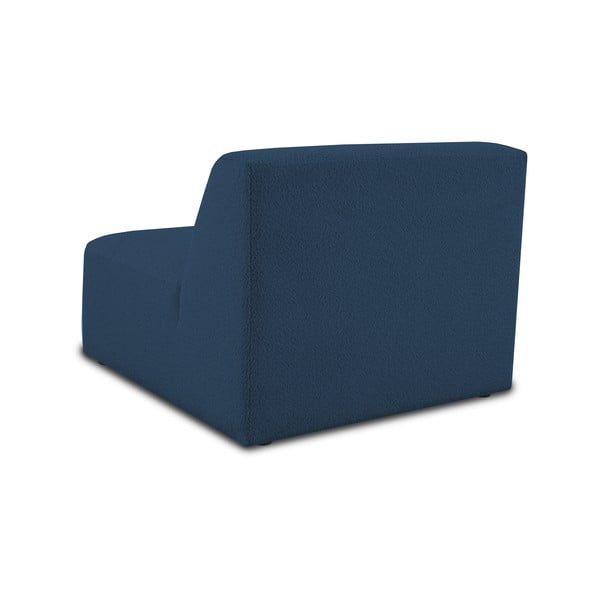 Tmavomodrý modul pohovky z textílie buklé (stredový diel) Roxy – Scandic-image-3