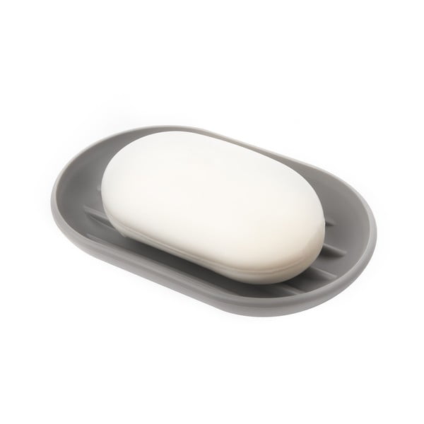 Sivá plastová mydlenka Touch – Umbra-image-4