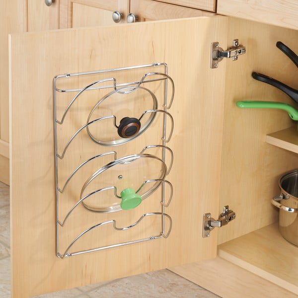 Nástenný oceľový držiak na pokrievky Classico – iDesign-image-1