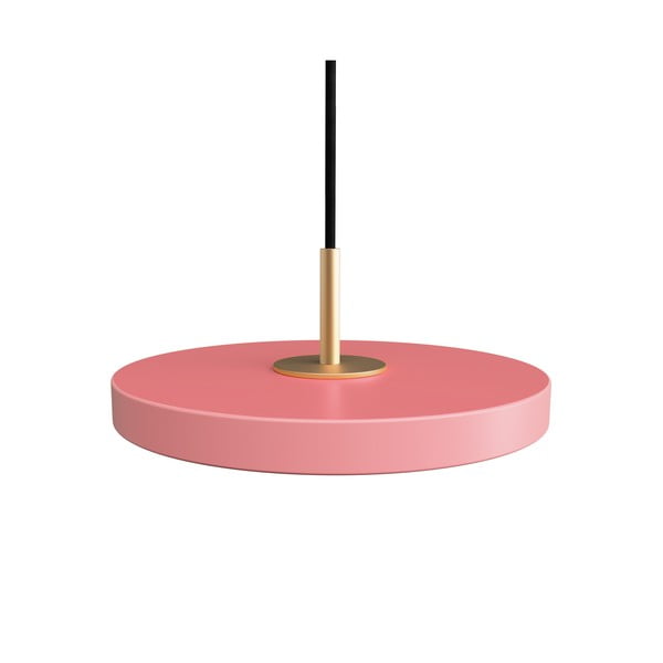 Ružové LED závesné svietidlo s kovovým tienidlom ø 15 cm Asteria Micro – UMAGE