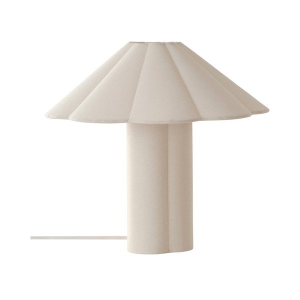 Krémovobiela ľanová stolová lampa (výška  38 cm) Gerd – Jotex