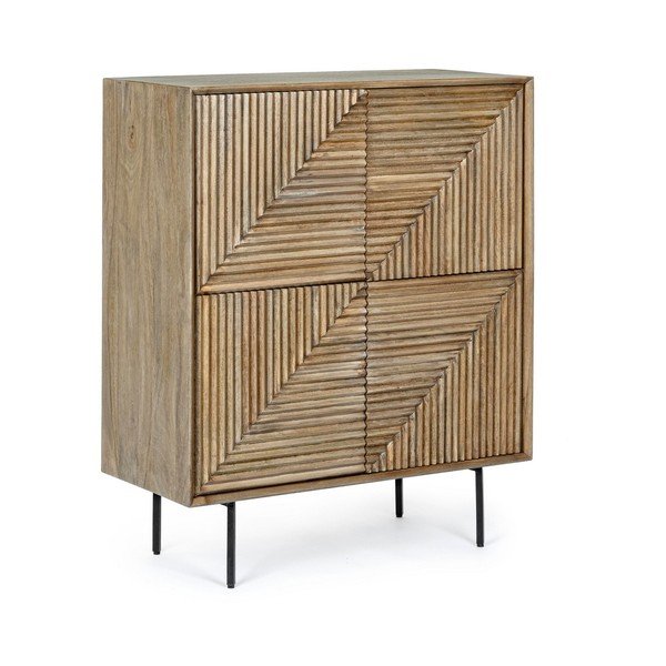 Skrinka z mangového dreva v prírodnej farbe 92x110x40 cm Darsey – Bizzotto